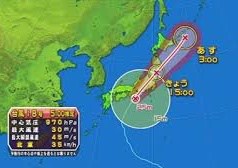 台風18号の進路