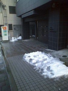 雪かき後
